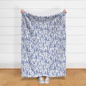 Pussywillow Silhouettes | Medium Blue + White