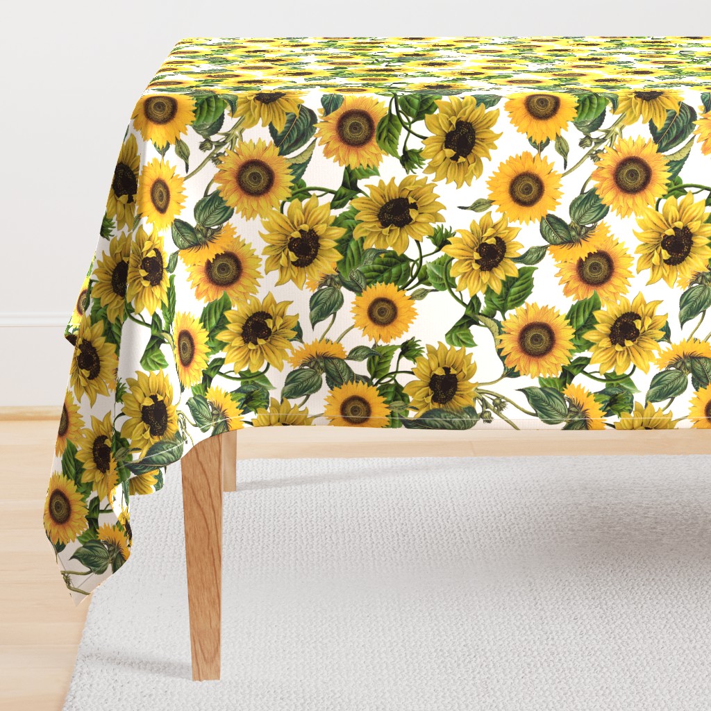 18" Sunflowers forever  - Sunflowers fabric ,sunflower fabric