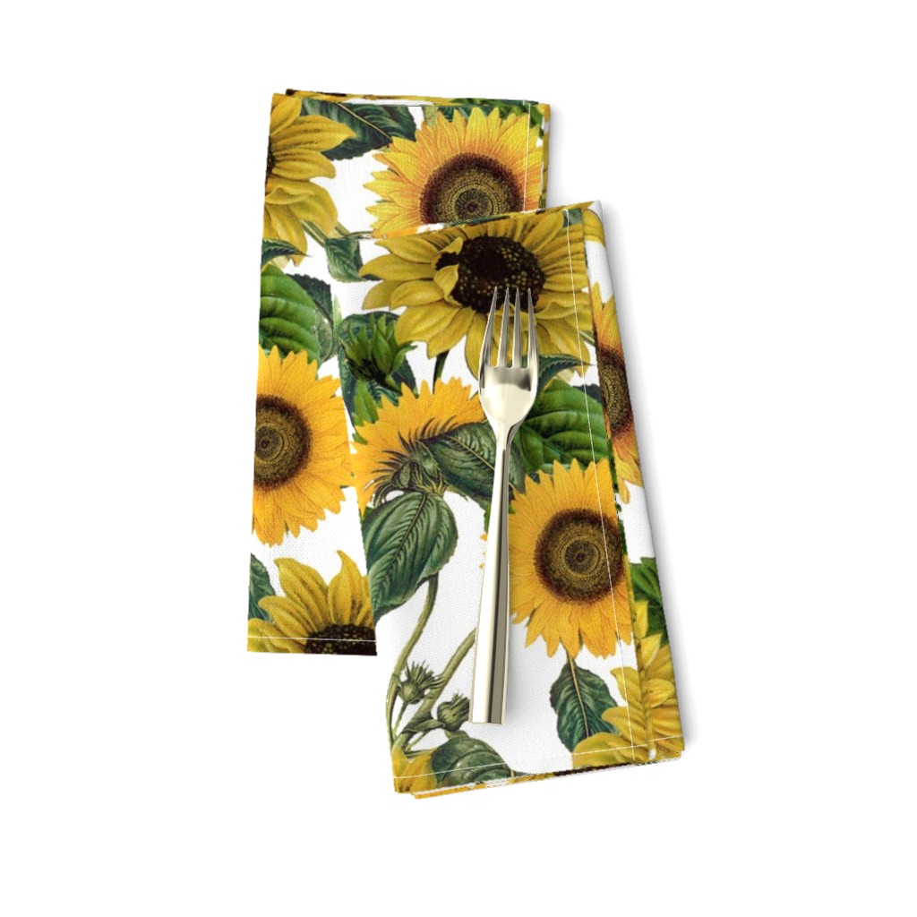 18" Sunflowers forever  - Sunflowers fabric ,sunflower fabric