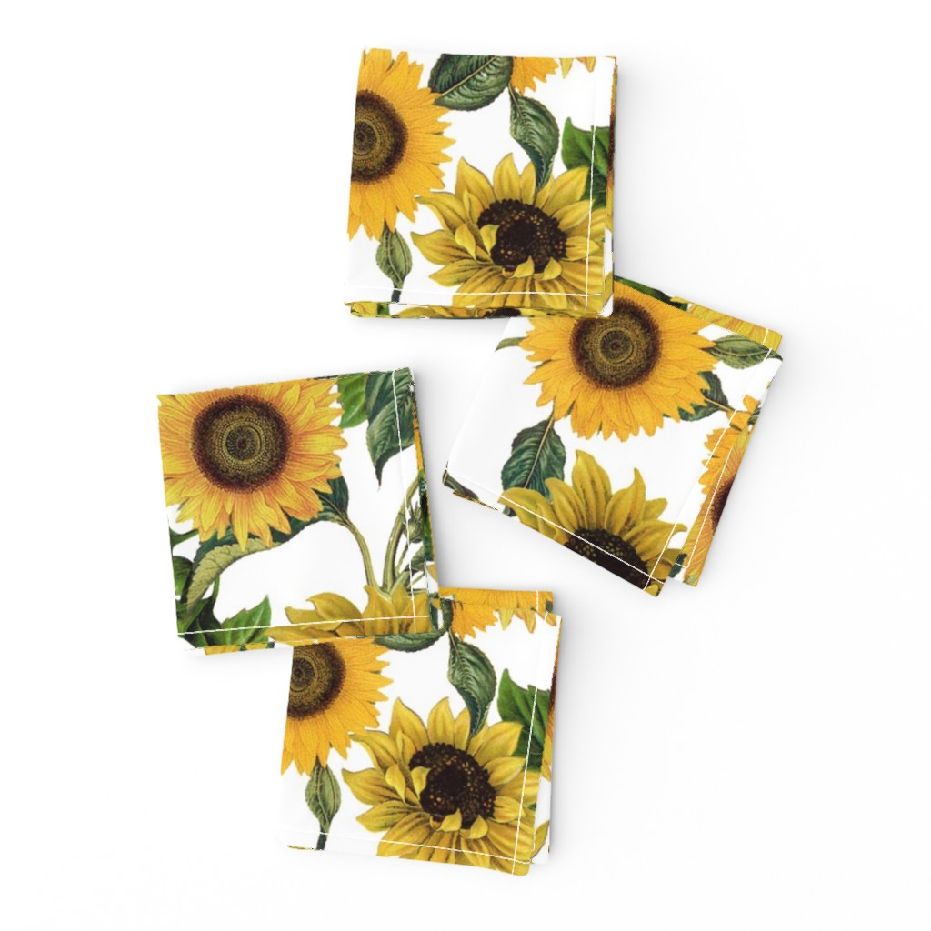 18" Sunflowers forever  - Sunflowers fabric ,sunflower fabric