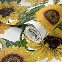 18" Sunflowers forever  - Sunflowers fabric ,sunflower fabric