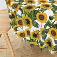 18" Sunflowers forever  - Sunflowers fabric ,sunflower fabric