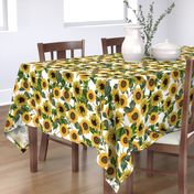 18" Sunflowers forever  - Sunflowers fabric ,sunflower fabric