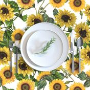 18" Sunflowers forever  - Sunflowers fabric ,sunflower fabric