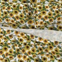 18" Sunflowers forever  - Sunflowers fabric ,sunflower fabric