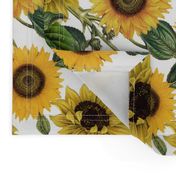 18" Sunflowers forever  - Sunflowers fabric ,sunflower fabric