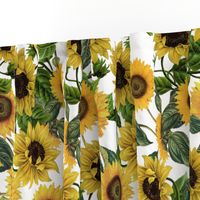 18" Sunflowers forever  - Sunflowers fabric ,sunflower fabric