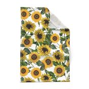 18" Sunflowers forever  - Sunflowers fabric ,sunflower fabric