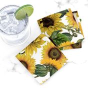 18" Sunflowers forever  - Sunflowers fabric ,sunflower fabric