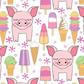 pigs-and-ice-cream-lavender-dots-on-white