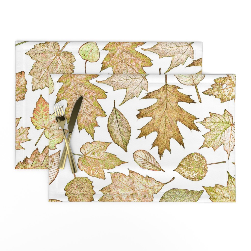 leaf etchings in copper colors