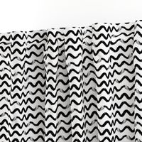 abstract waves - medium scale black