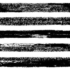 abstract grungy stripes - large scale black 