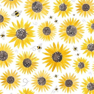 Download Bee Cute Yellow Aesthetic Wallpaper | Wallpapers.com