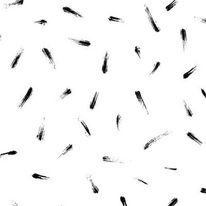 grunge brush spots - medium scale black and white