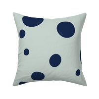 Playful Dots in Navy and Mint