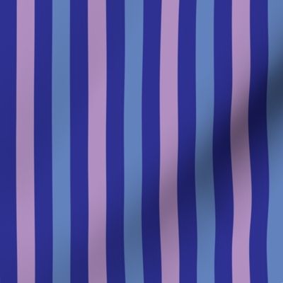 RSRN2 - Spring Rain Stripes in Lavender and Blue - half inch stripes