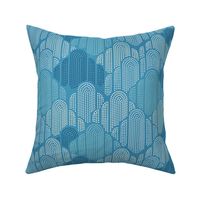 Art Deco Clouds - Medium