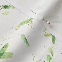 faux mulberry paper -  fresh green leaves
