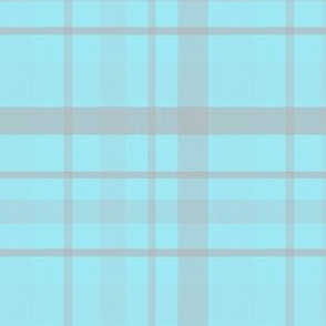 Light Blue Grey Plaid//Pebble Grove