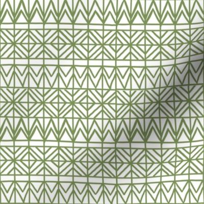 Tribal Grid Green