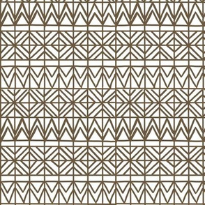 Tribal Grid Brown