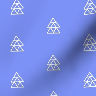 Floating Triangles Blue Purple