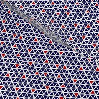 Triangle mosaic - navy, red, white