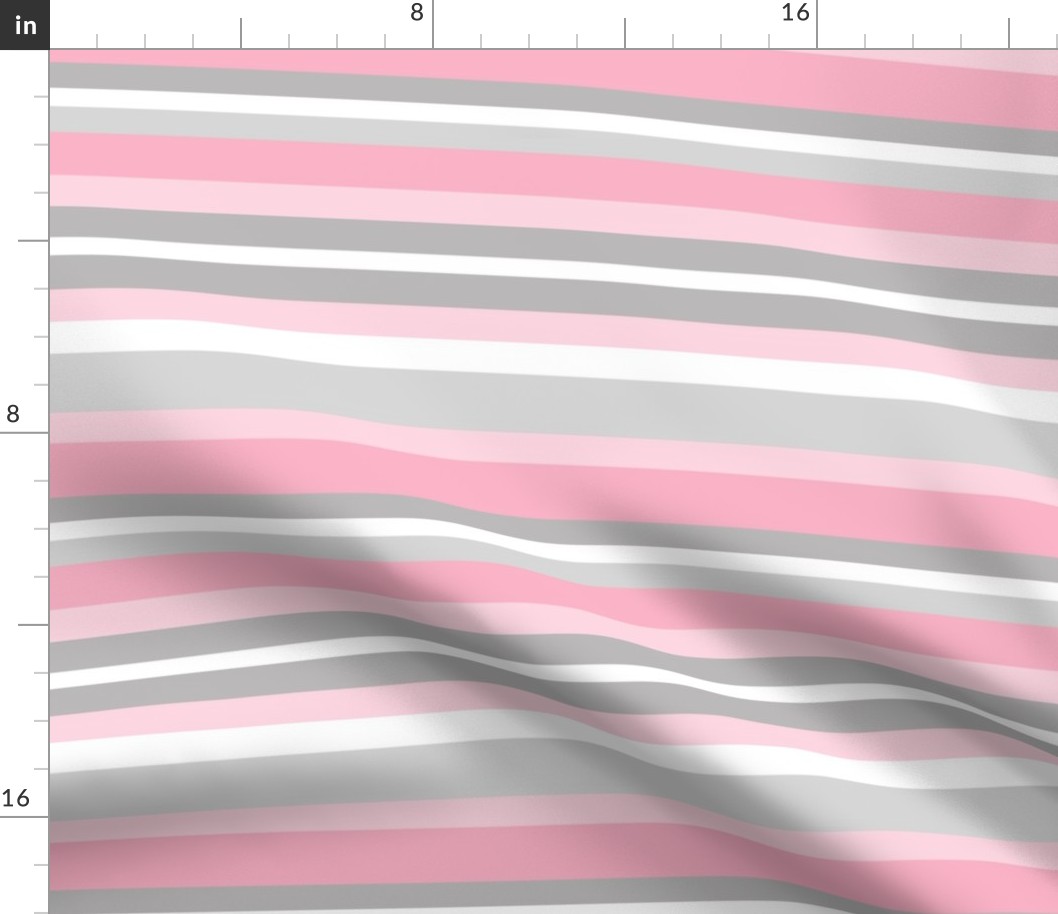 Pink Gray Grey Stripes Lines