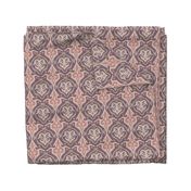 JAVA Boho Ikat Woven Texture Style in Sunset Rust Mauve Beige Neutral on Warm Sand - SMALL Scale - UnBlink Studio by Jackie Tahara