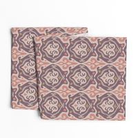 JAVA Boho Ikat Woven Texture Style in Sunset Rust Mauve Beige Neutral on Warm Sand - SMALL Scale - UnBlink Studio by Jackie Tahara