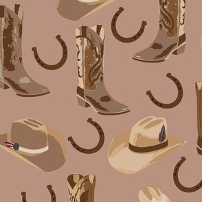 Western Boots Hats Brown Medium Dir