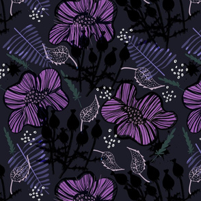 dark and moody florals