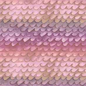 Pastel Pink Purple Mermaid Scale Skin Fin