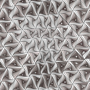 gray op art illusion tangle