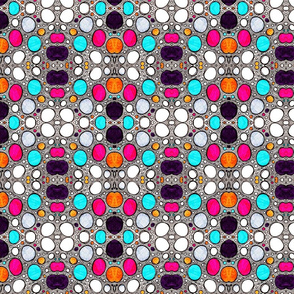 Circle Mosaic Hand Drawn Pattern