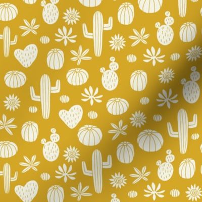 Llama Cactus mustard (mini)