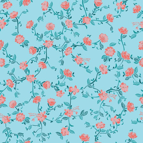 Desert rose vines - Fanciful florals Collection 06