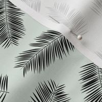 Palm leave summer jungle sweet surf theme tropical garden print pink monochrome black and white SMALL