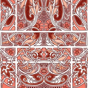 Red Rococo Lace