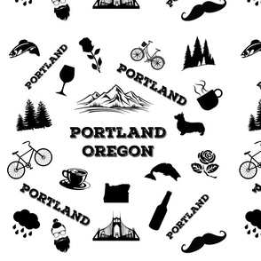 Portland Icons Enlarged Size