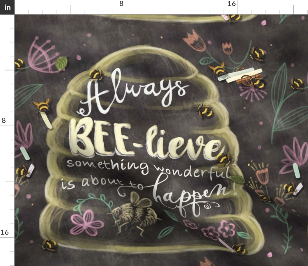 Always Believe Affirmation- Widdle Bitty Bees by Kim Marshall 