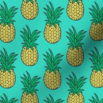 Pineapple on Green 3 inch