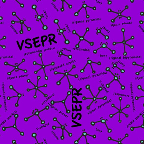 VSEPR purple molecules