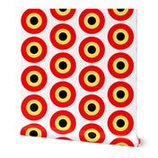 Large red yellow targets