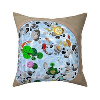 koi pond cut and sew pillow tops