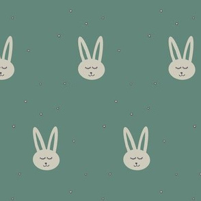 Lovey Bunnies Green