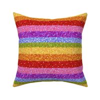 Rainbow glitter bomb stripe 1”