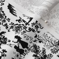 Romeo and Juliet Toile | Black + White