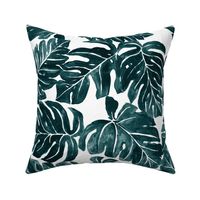 Jungle Monstera-Leaves_Teal